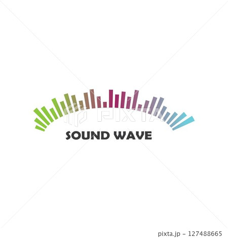 sound wave ilustration logo vector sound wave ilustration logo vector 127488665