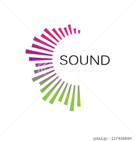 sound wave ilustration logo vector 127488694
