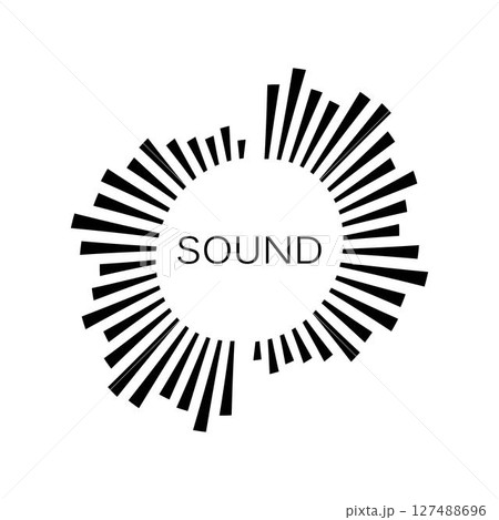 sound wave ilustration logo vector 127488696