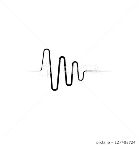 sound wave ilustration logo vector sound wave ilustration logo vector 127488724