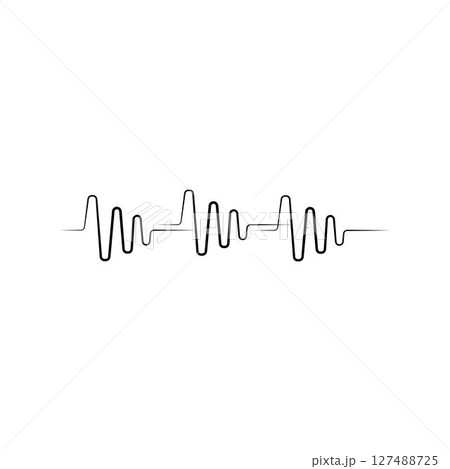 sound wave ilustration logo vector sound wave ilustration logo vector 127488725