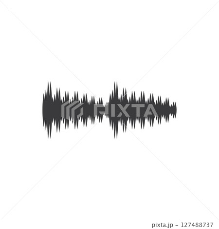 sound wave ilustration logo vector sound wave ilustration logo vector 127488737