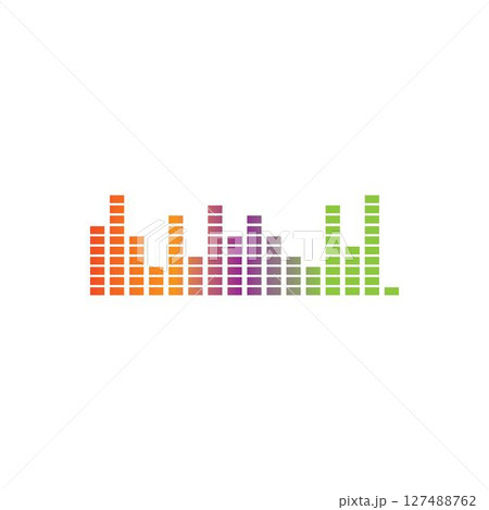 sound wave ilustration logo vector sound wave ilustration logo vector 127488762