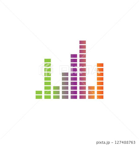sound wave ilustration logo vector sound wave ilustration logo vector 127488763