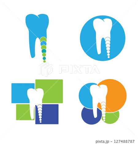 Dental logo Template vector illustration 127488787