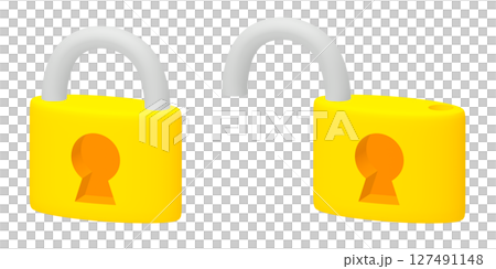 padlock icon set 127491148