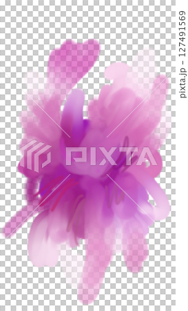 A purple-red flower-like blurred illustration 127491569