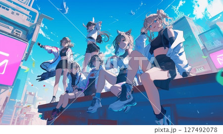 カッコいい女性ダンスグループ 127492078