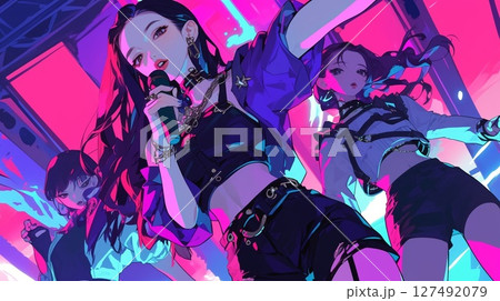 カッコいい女性ダンスグループ 127492079