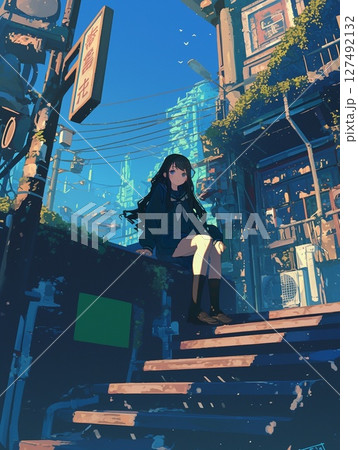 青春や儚さを感じる女の子 127492132