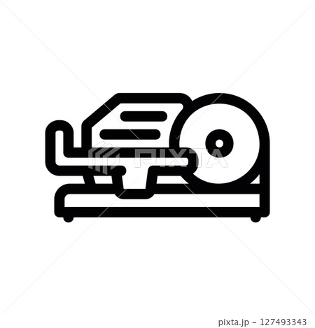 Simple vector black icon slicer Simple vector black icon slicer 127493343