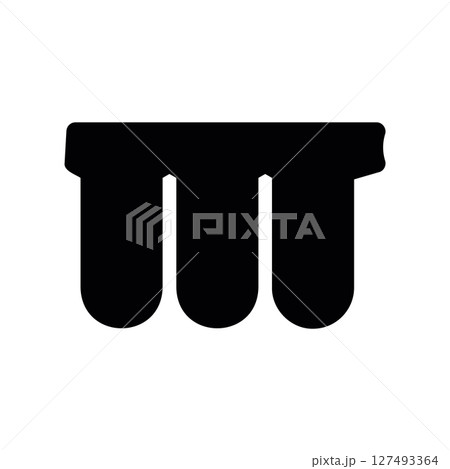 Simple vector black icon water filter, flask Simple vector black icon water filter, flask 127493364