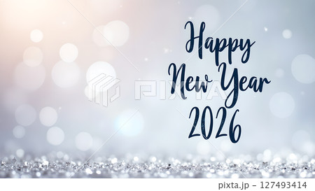 Sparkling greetings: Welcoming the New Year 2026 with shimmering elegance Sparkling greetings: Welcoming the New Year 2026 with shimmering elegance 127493414