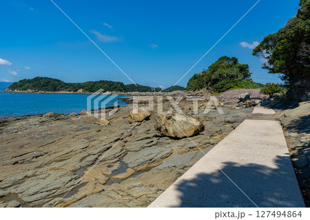 神崎鼻公園の海中遊歩道の風景（佐世保市） 127494864