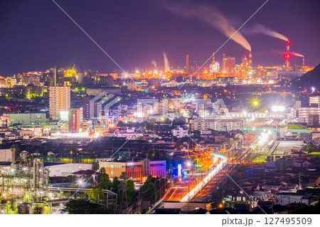 広島県 大竹市 工場夜景 広島県 大竹市 工場夜景 127495509