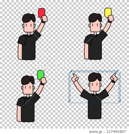 足球裁判信號組 3 足球裁判信號組 3 127495807