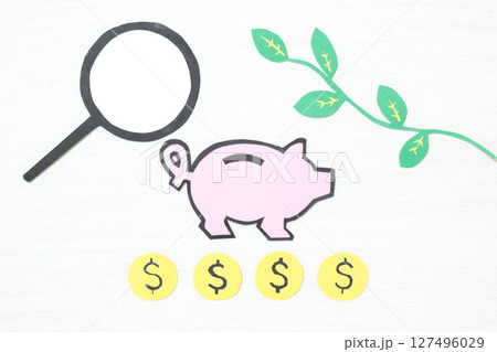 給料と貯金のイメージ③ 127496029
