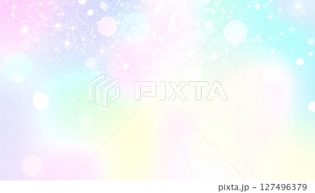パステルカラーの背景素材　キラキラ　光 127496379
