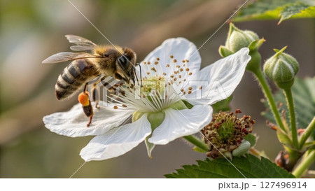 bee on a flower bee on a flower 127496914
