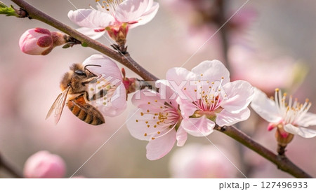bee on a flower bee on a flower 127496933