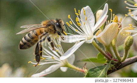 bee on a flower 127496943