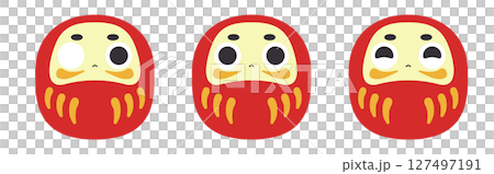 かわいいだるまのイラスト かわいいだるまのイラスト 127497191