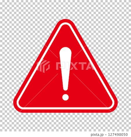 Exclamation mark warning exclamation mark caution triangle red icon 127498050