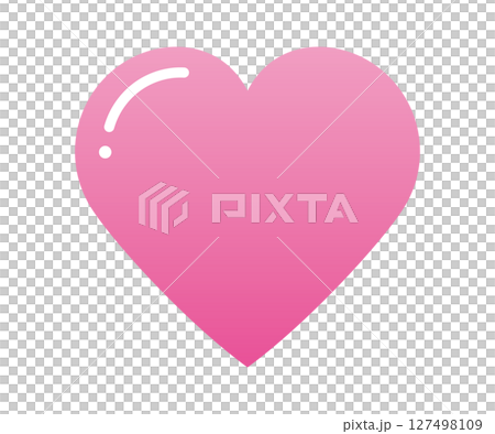Heart Simple Shiny Cute Gradient Pink Heart Simple Shiny Cute Gradient Pink 127498109