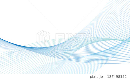 抽象的 ウェーブ 波 背景 青 水色 ブレンド 抽象的 ウェーブ 波 背景 青 水色 ブレンド 127498522