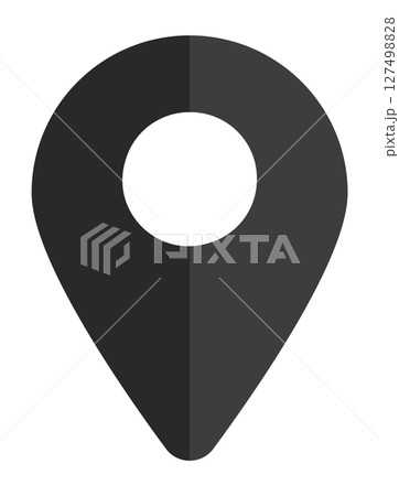 イラスト素材:マップのピン ベクター 黒 black pin point. pin location イラスト素材:マップのピン ベクター 黒 black pin point. pin location 127498828