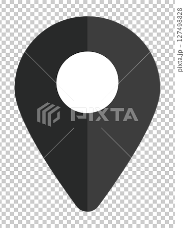 イラスト素材:マップのピン ベクター 黒 black pin point. pin location イラスト素材:マップのピン ベクター 黒 black pin point. pin location 127498828