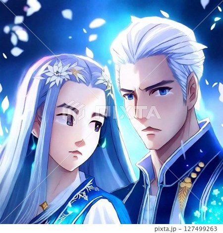 イケメン美女の宇宙の夫婦 127499263