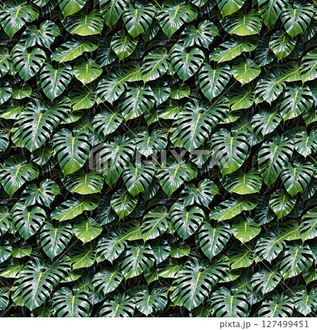 Tropical leaves seamless pattern. 127499451