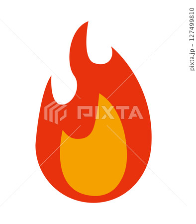 炎 シンプル アイコン ベクター 炎 シンプル アイコン ベクター 127499810