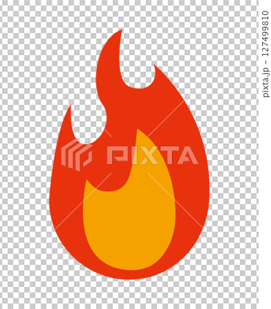 炎 シンプル アイコン ベクター 炎 シンプル アイコン ベクター 127499810