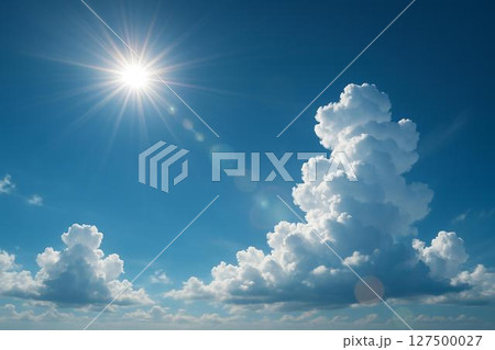 晴天　青空　入道雲　イメージ 127500027