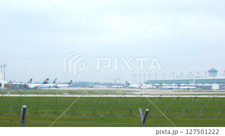Munich, Germany, October 11, 2015: Apron and Terminal View 127501222