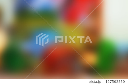 Vibrant Abstract Colorful Fluid Swirl Background with Red, Blue, Yellow Hues and Dynamic Painting Texture 127502250