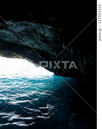 Explore the Stunning Blue Grotto in Montenegro Along the Adriatic Sea 127503329