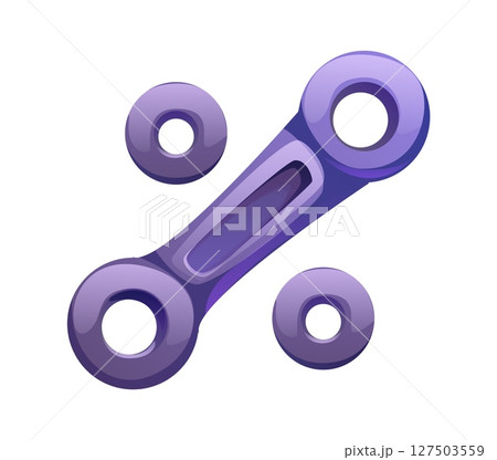 Car racing competition font chain link punctuation percent. Bike race championship kids ABC typeface element, car drive motorsport vector type punctuation mark. Road racing rally font special symbol 127503559