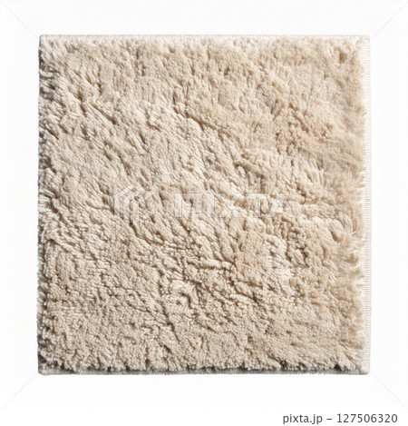 Beige Fluffy Bathmat Rug Soft Shaggy Texture Beige Fluffy Bathmat Rug Soft Shaggy Texture 127506320