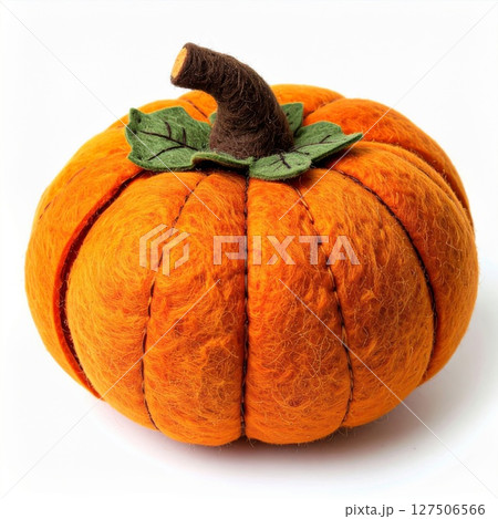 Orange Felt Pumpkin Autumn Harvest Decoration 127506566