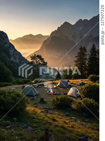 Sunrise Campsite in Mountain Valley 127507220