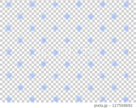 クレヨン風水玉パターン（ブルー） 127508692