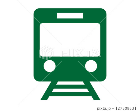 電車のアイコン（鉄道のシルエット） 127509531