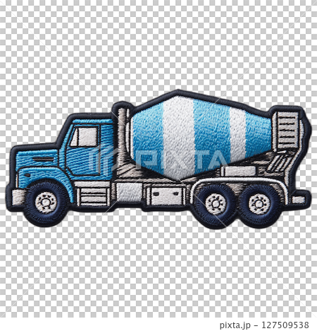 Mixer truck embroidered patch Mixer truck embroidered patch 127509538