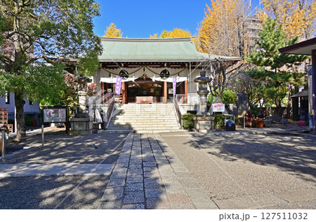亀戸散歩：亀戸香取神社　拝殿　 127511032