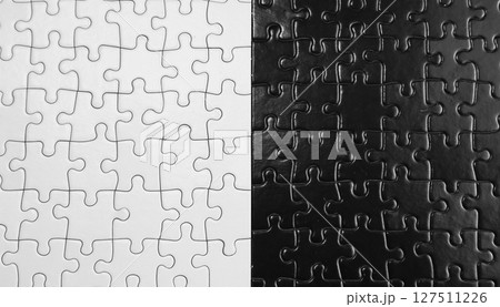 パズルの背景_白と黒 パズルの背景_白と黒 127511226