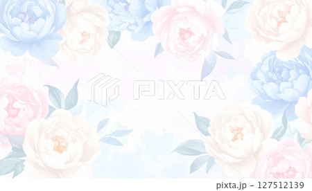 Abstract pink watercolor background with a romantic rose floral design, perfect for wedding cards or spring patterns 127512139