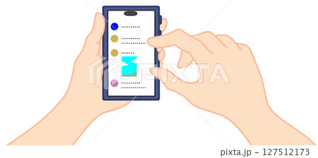 SNSを見る手 SNSを見る手 127512173